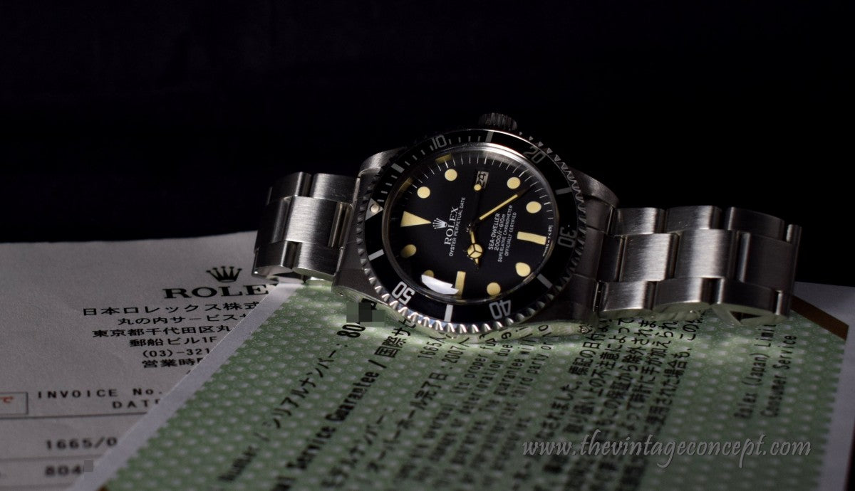 Rolex Sea Dweller 1665 w/ Service Paper (SOLD)