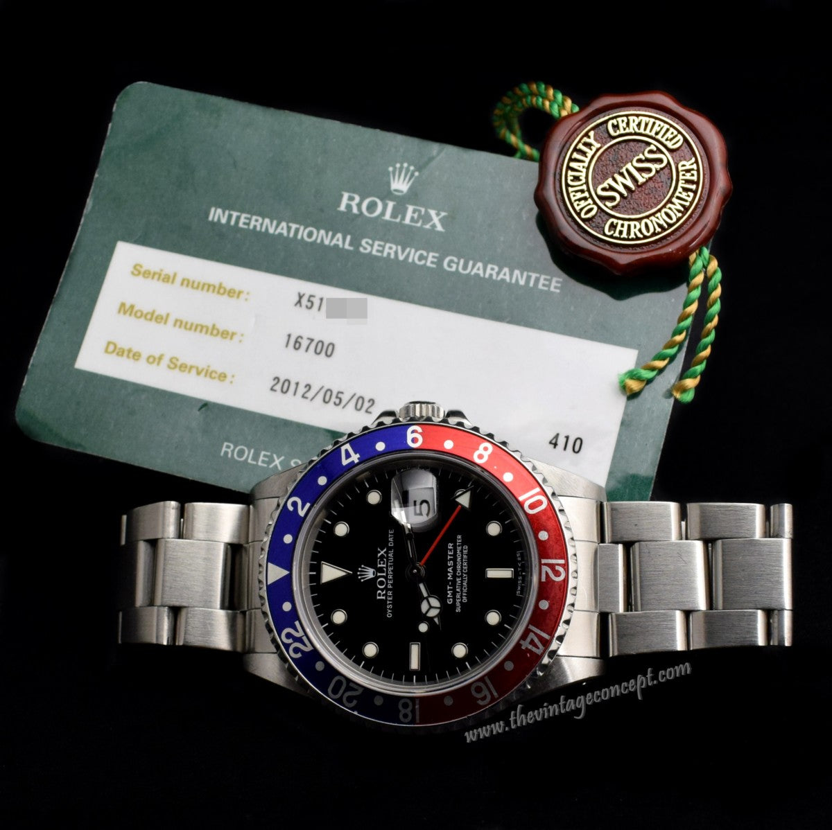 Rolex GMT Master 16700 with Service Card & Tag (SOLD)