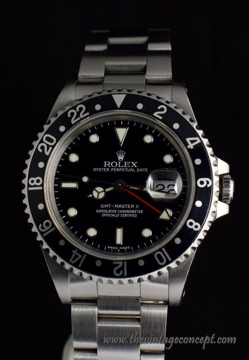 Rolex GMT Master II Black Bezel 16710 (SOLD)