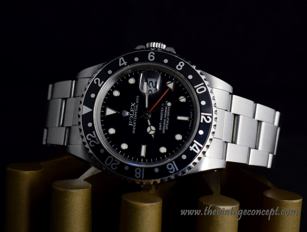 Rolex GMT Master II Black Bezel 16710 (SOLD)