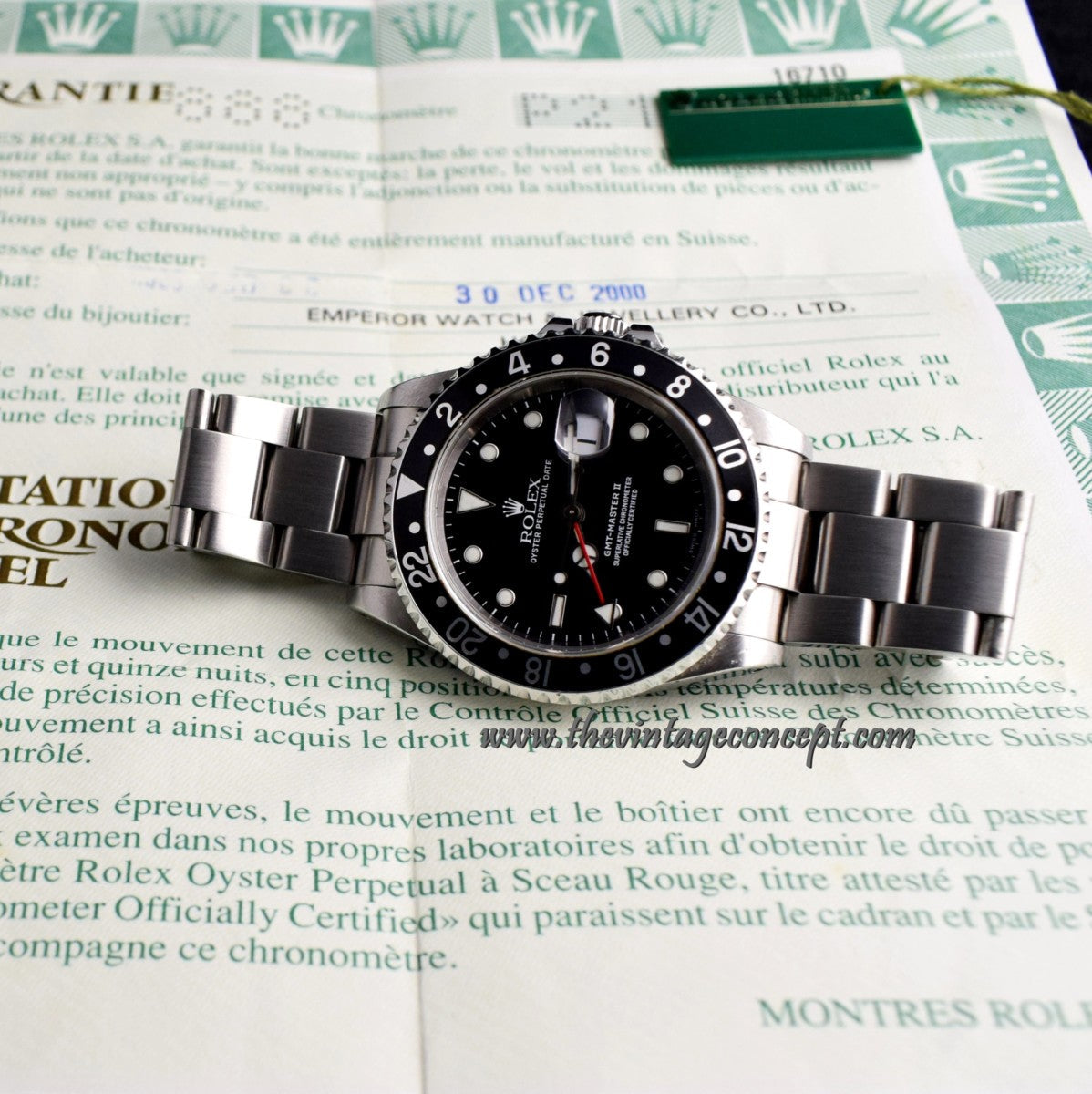 Rolex GMT-Master II 16710 with paper & Tag (SOLD)