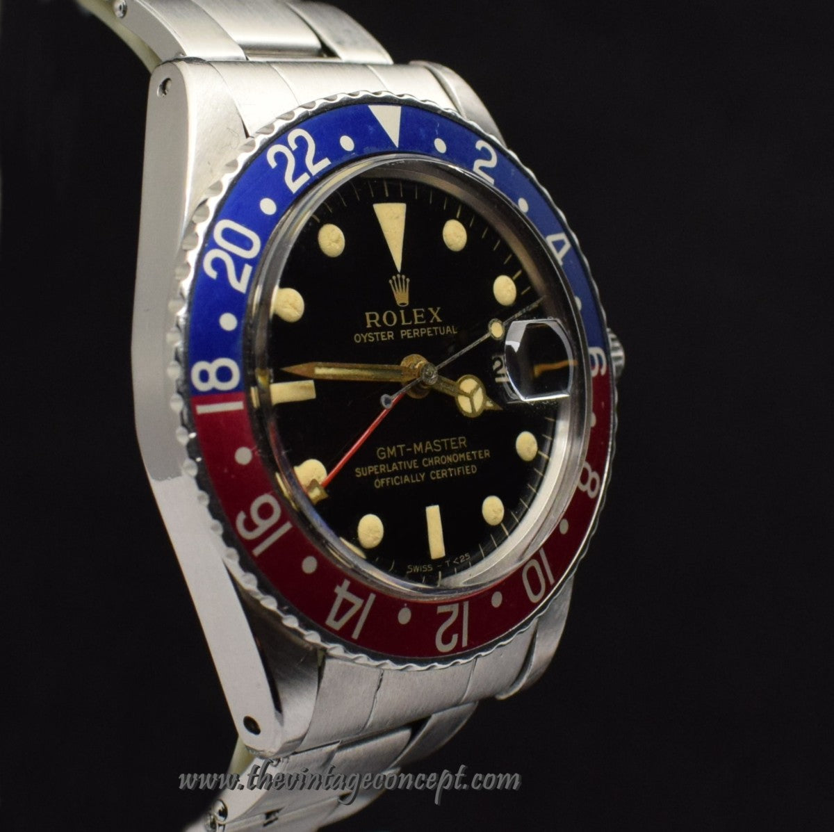 Rolex GMT Master Gilt Dial 1675 with Paper  ( SOLD )