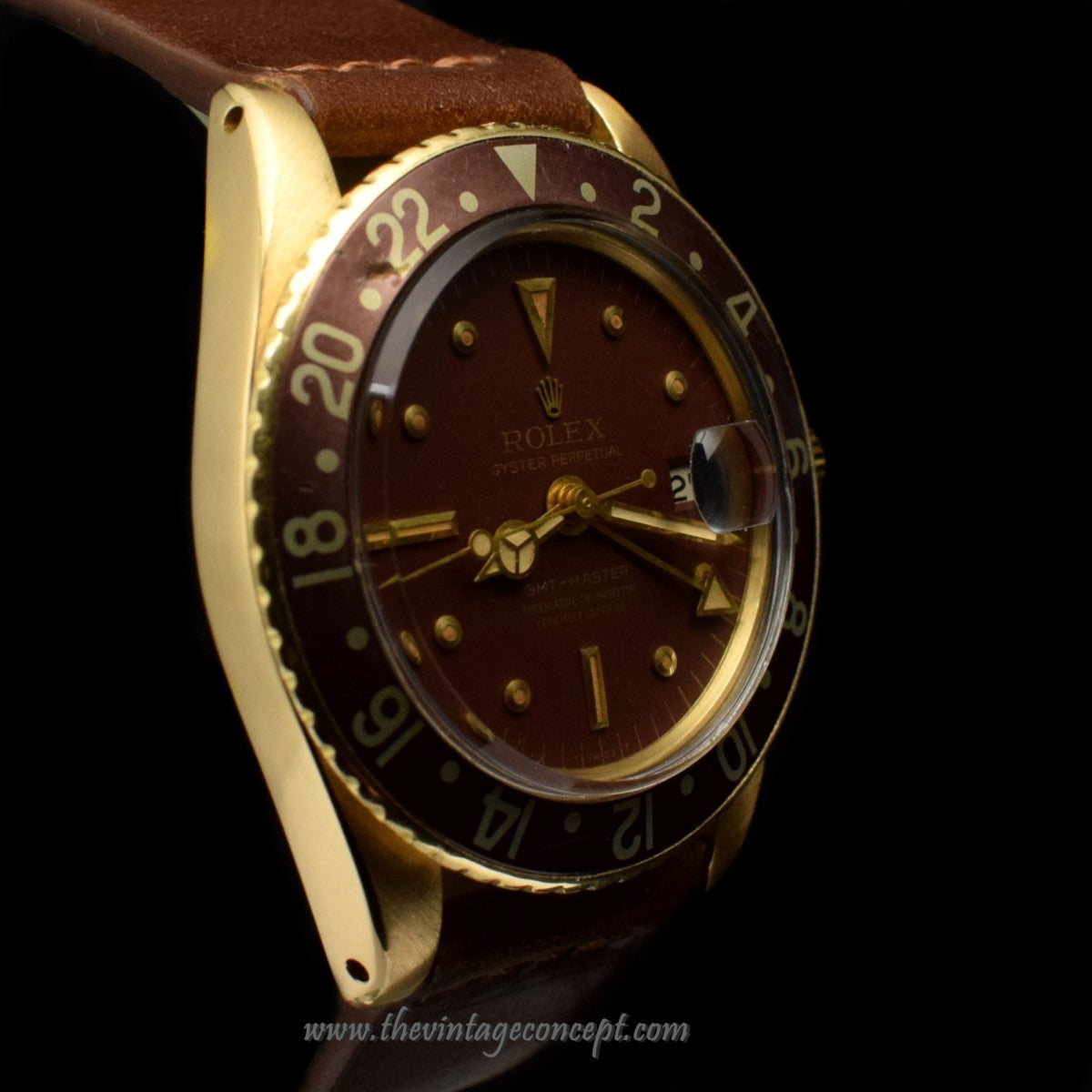 Rolex GMT Master 18K YG Brown Nipple Dial 1675 ( Full Set ) (SOLD)