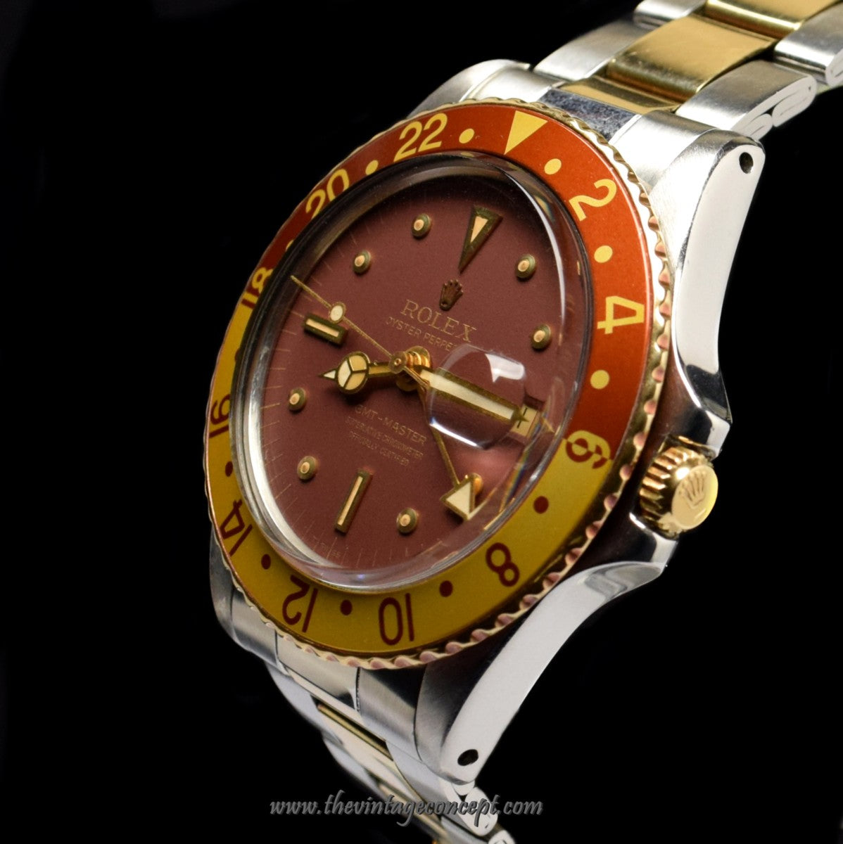 Rolex GMT-Master Two-Tones Brown Nipple Dial 1675 (SOLD)