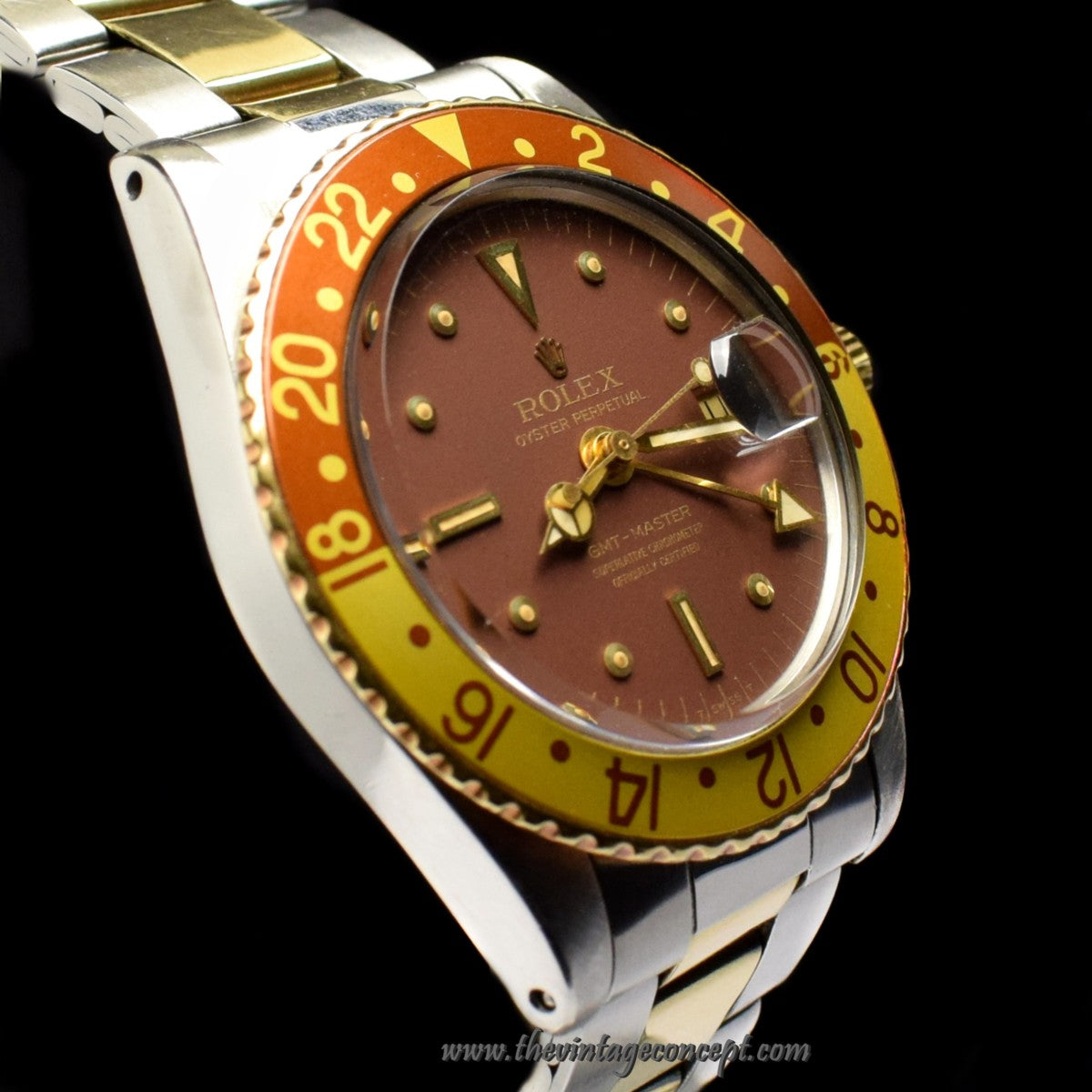 Rolex GMT-Master Two-Tones Brown Nipple Dial 1675 (SOLD)