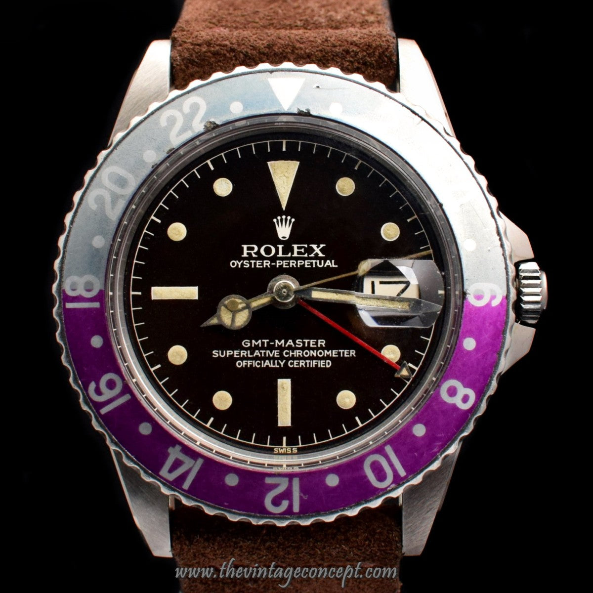 Rolex GMT-Master Chapter Ring Tropical Gilt Dial 1675 (SOLD)