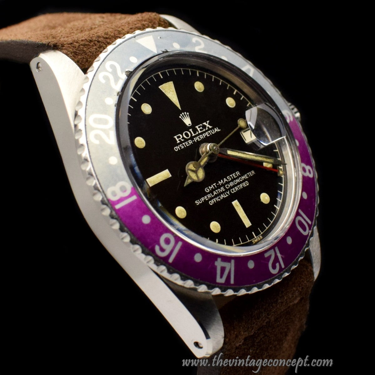 Rolex GMT-Master Chapter Ring Tropical Gilt Dial 1675 (SOLD)