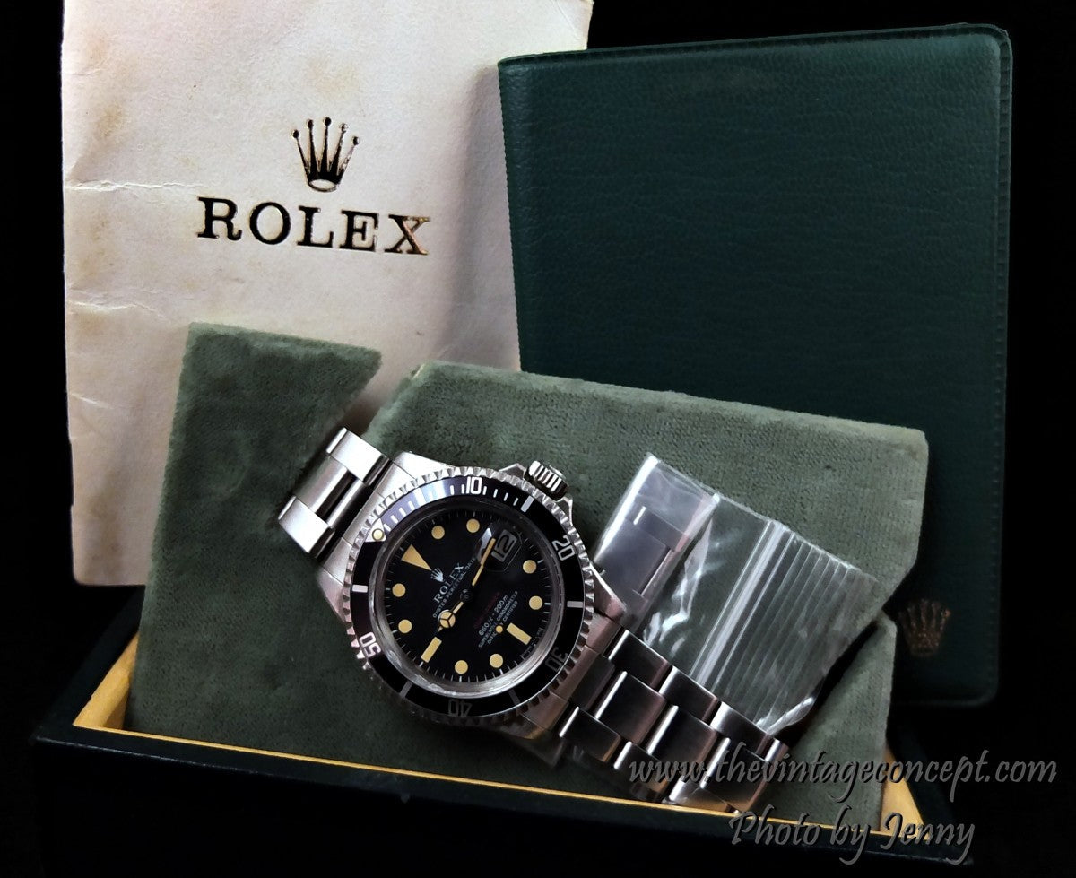 Rolex Submariner Single Red MK V 1680 w/ Box & Paper (SOLD)