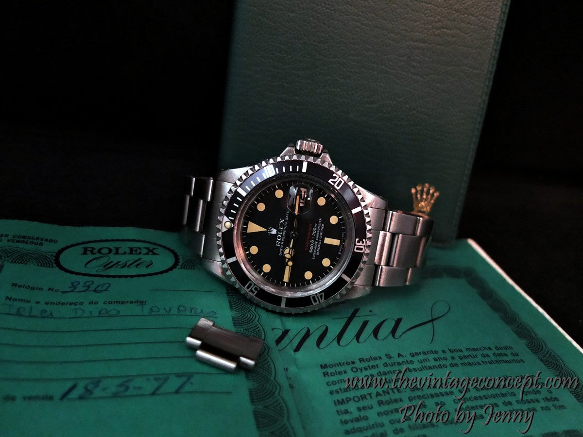 Rolex Submariner Single Red MK V 1680 w/ Box & Paper (SOLD)