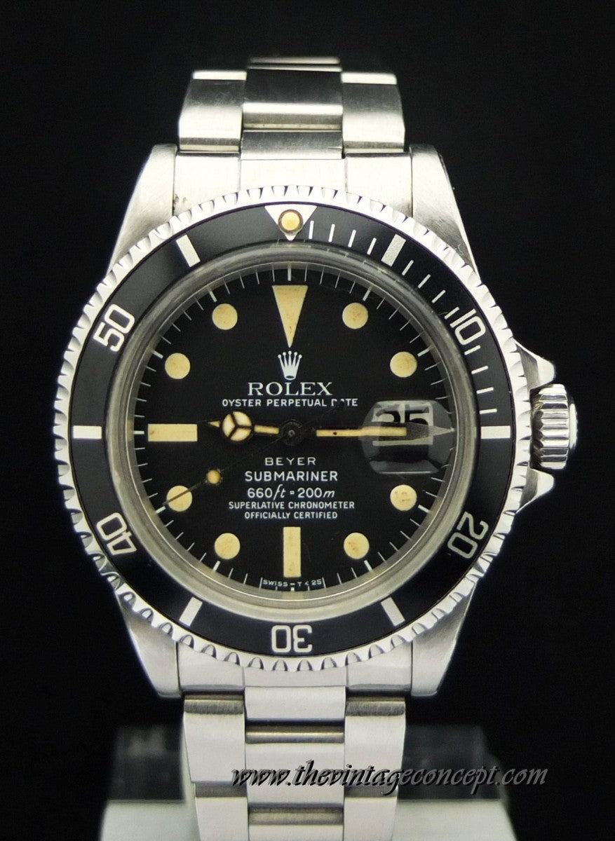 Rolex Submariner Beyer Matte Dial 1680 w/ Letter   ( SOLD )