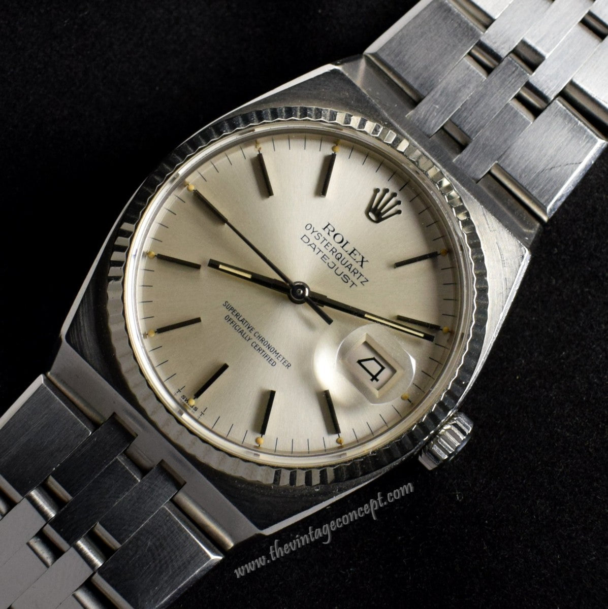 Rolex Datejust Oysterquartz Silver Dial 17014 (Full Set)   ( SOLD )