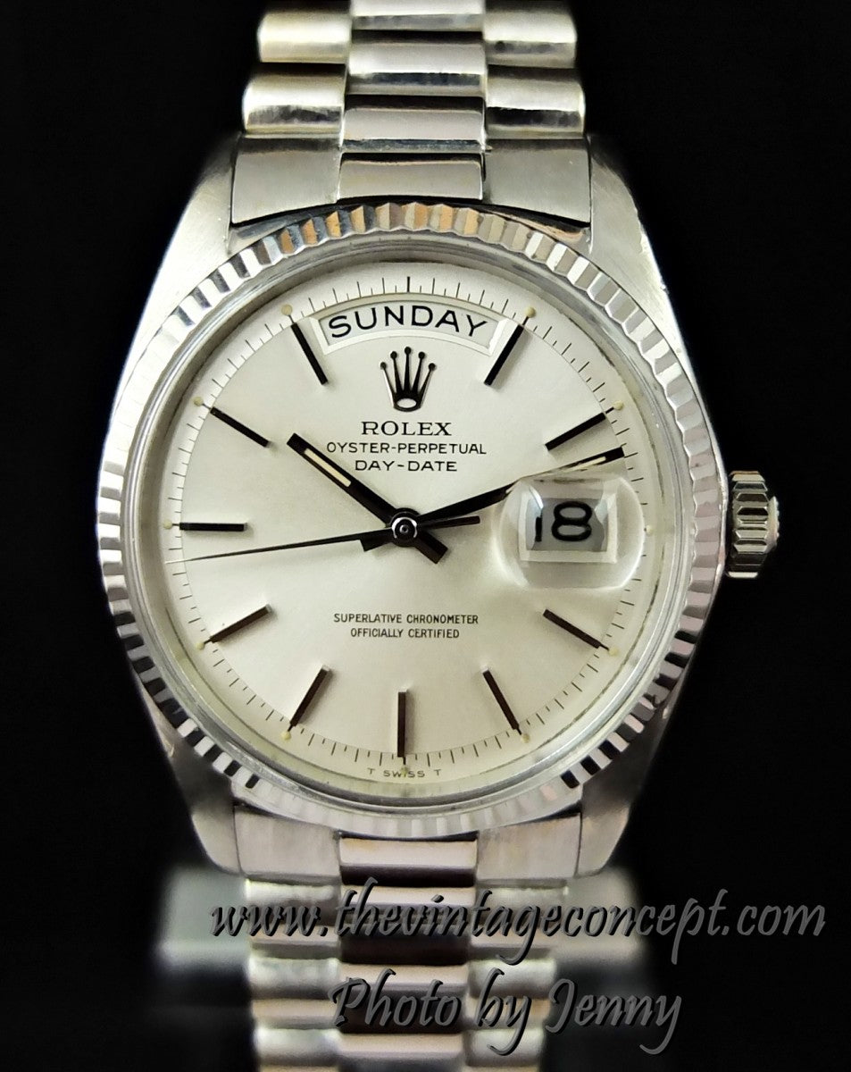 Rolex 18K WG Day-Date White Dial 1803 (SOLD)