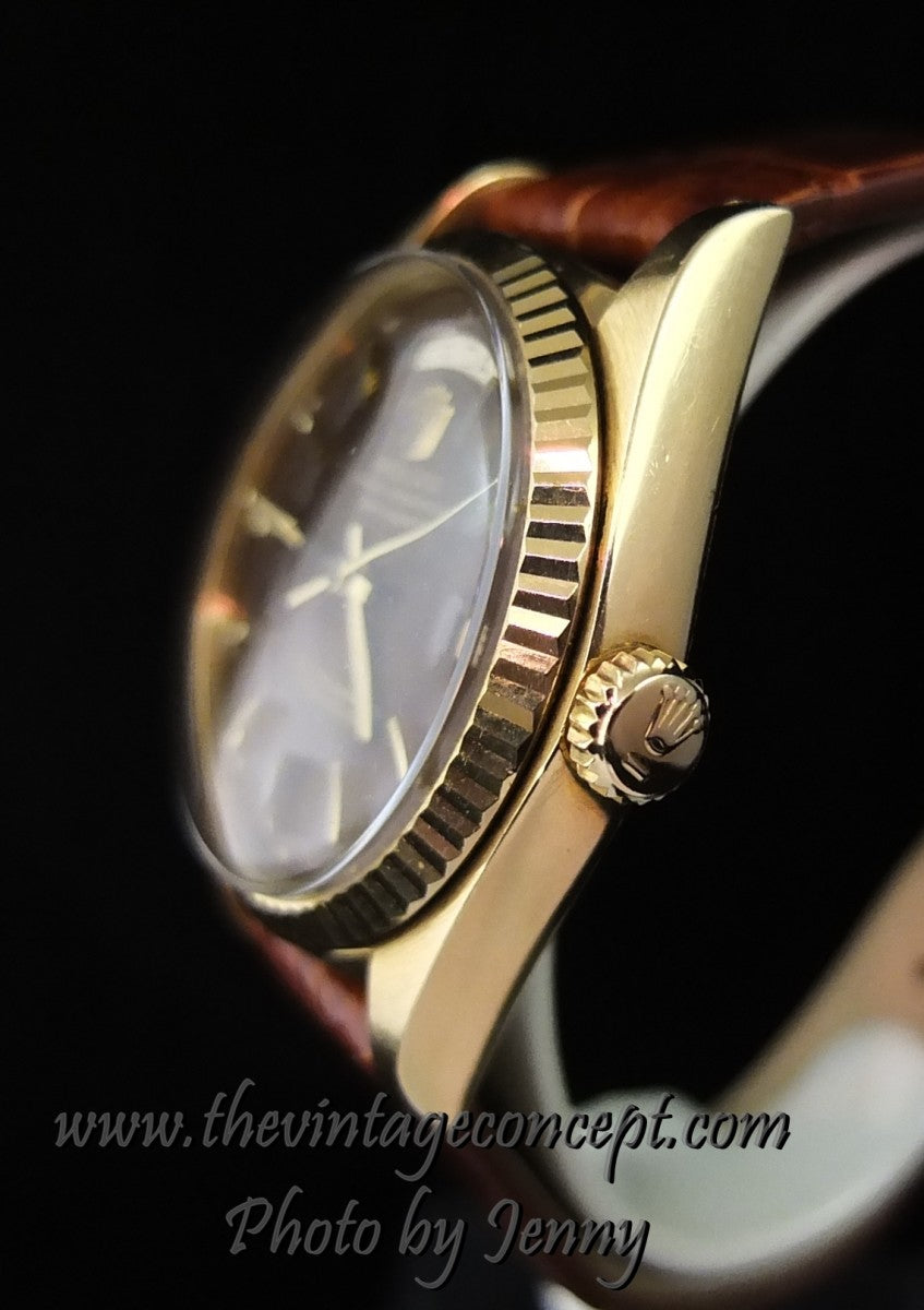 Rolex 18K YG Day Date 18K Yellow Gold Chocolate Brown Stella 1803 (SOLD)