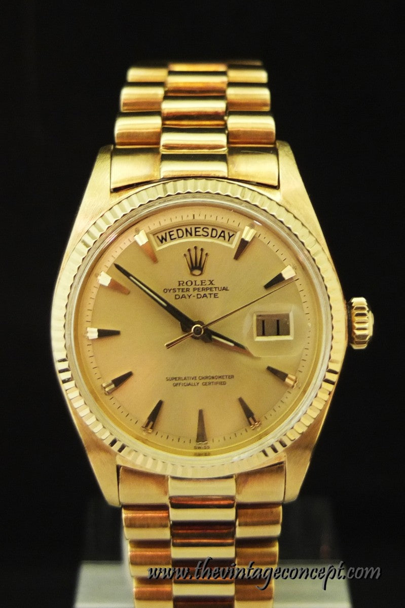 Rolex 18K YG Day Date Doorstep Index Dial 1803 (SOLD)