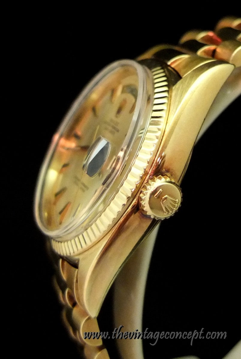 Rolex 18K YG Day Date Doorstep Index Dial 1803 (SOLD)