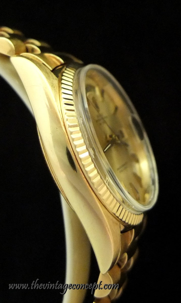 Rolex 18K YG Day Date Doorstep Index Dial 1803 (SOLD)