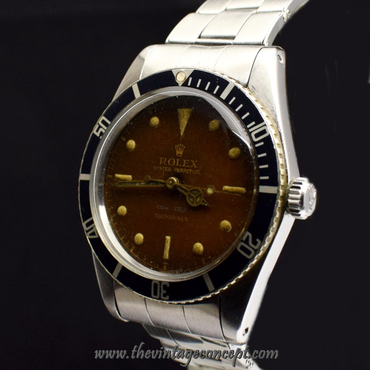 Rolex Submariner Tropical Gilt Dial 5508 (SOLD)