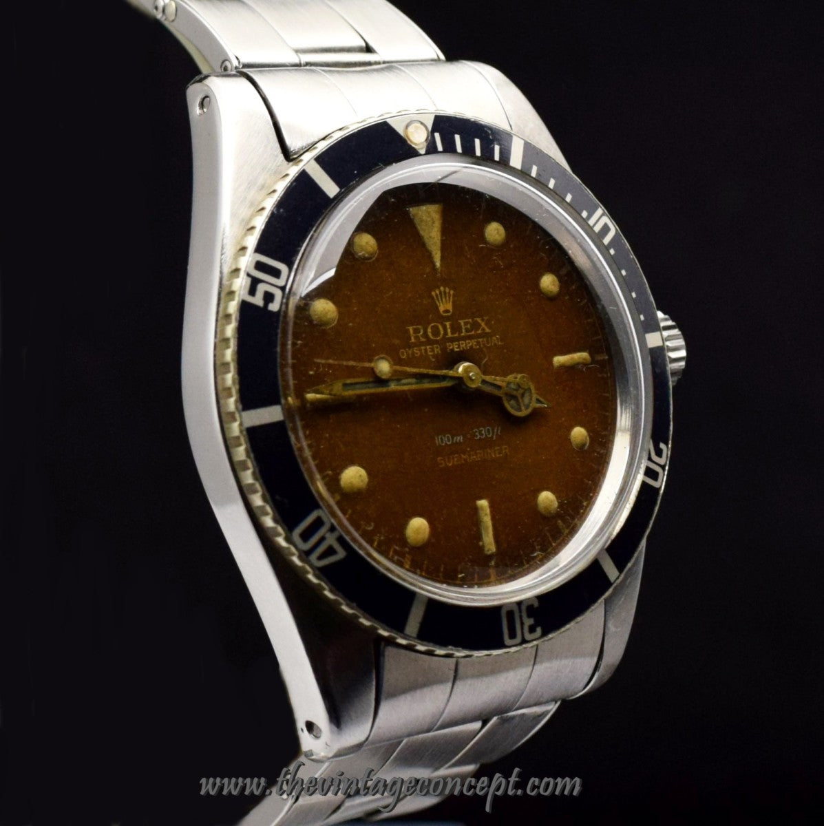 Rolex Submariner Tropical Gilt Dial 5508 (SOLD)