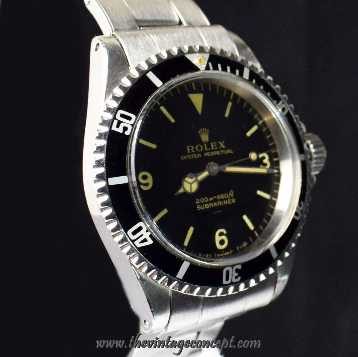 Rolex Submariner Gilt Explorer Dial 5513 Double T<25 Underline (SOLD)