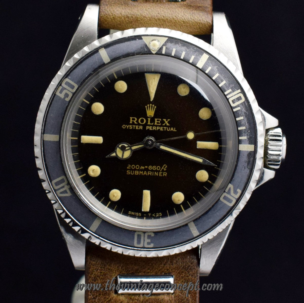 Rolex Submariner Tropical Gilt Dial 5513 (SOLD)