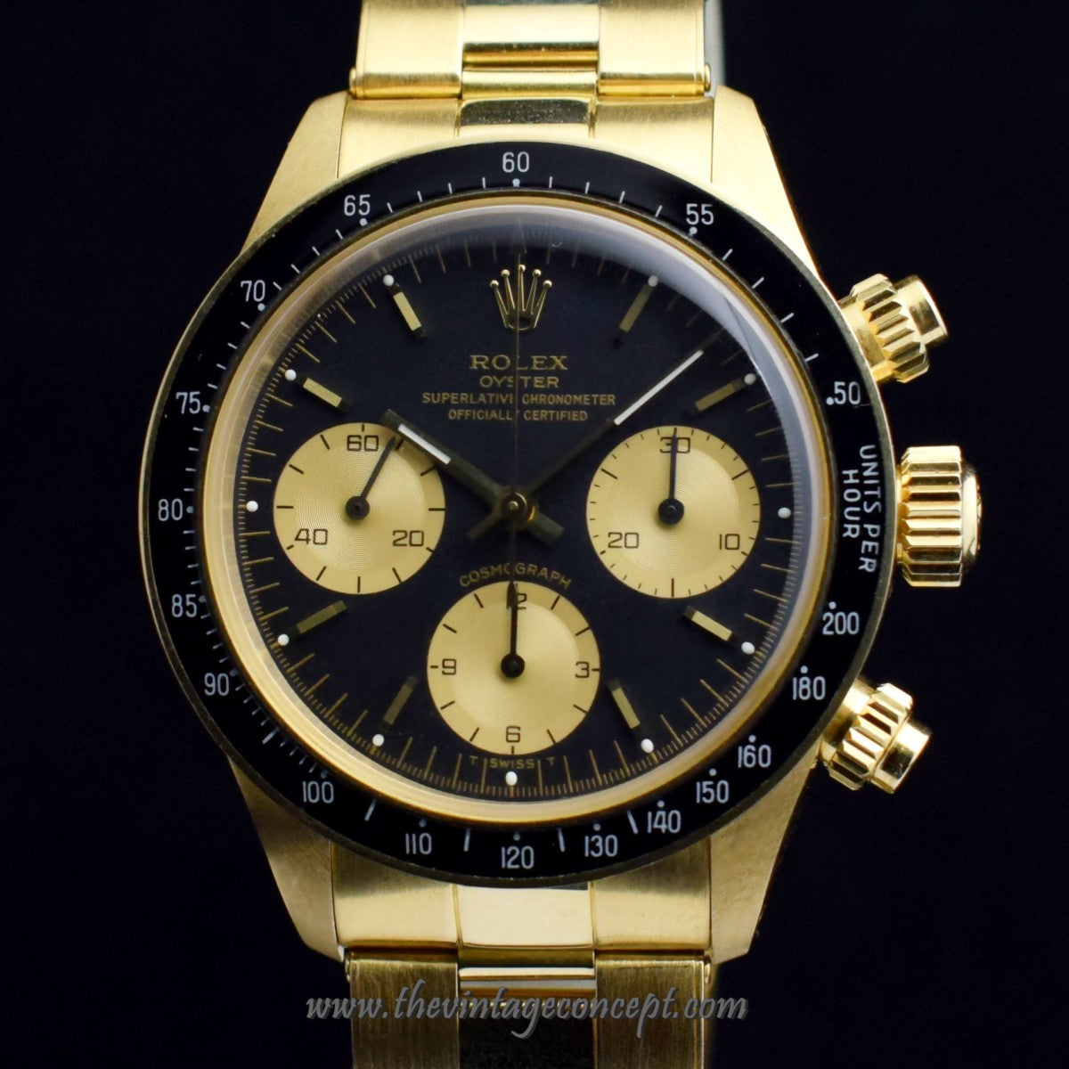 New Old Stock Vintage Rolex Daytona 18K YG Black Dial  ( Full Set )   ( SOLD )