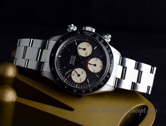 Rolex Daytona Black Dial Big Red 6263 Creamy Sub Registers (SOLD)