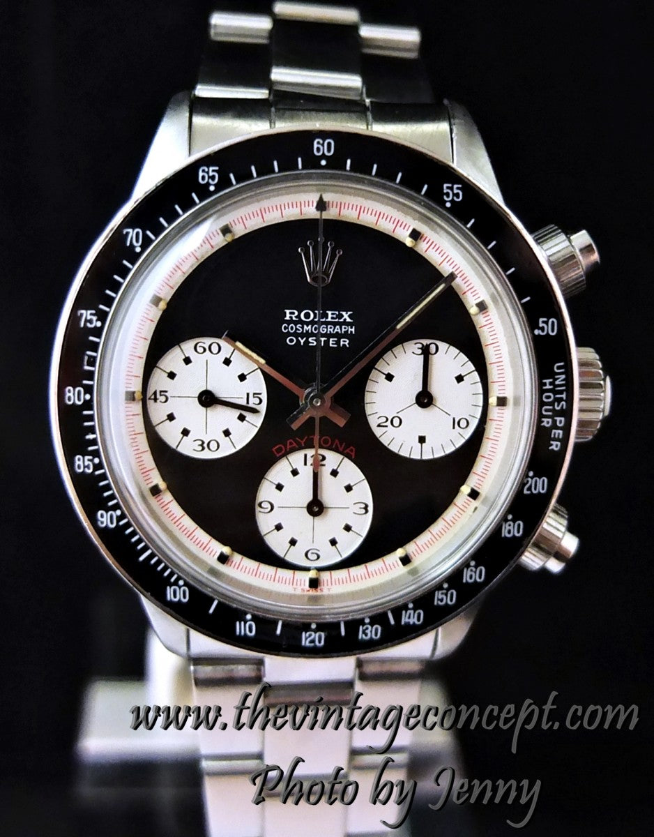 Rolex Paul Newman Black dial Oyster Down 6263 (SOLD)