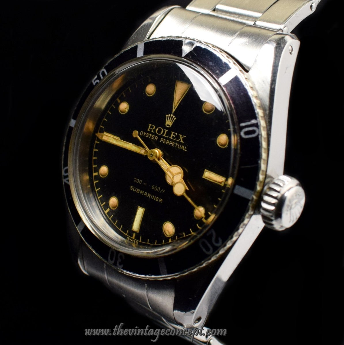 Rolex Submariner Big Crown Gilt Dial 6538 (SOLD)