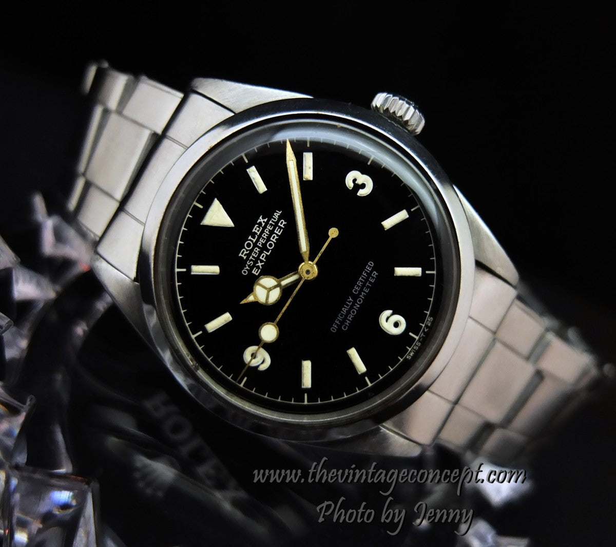 Rolex Explorer Gilt Dial No Coronet 6610 (SOLD)