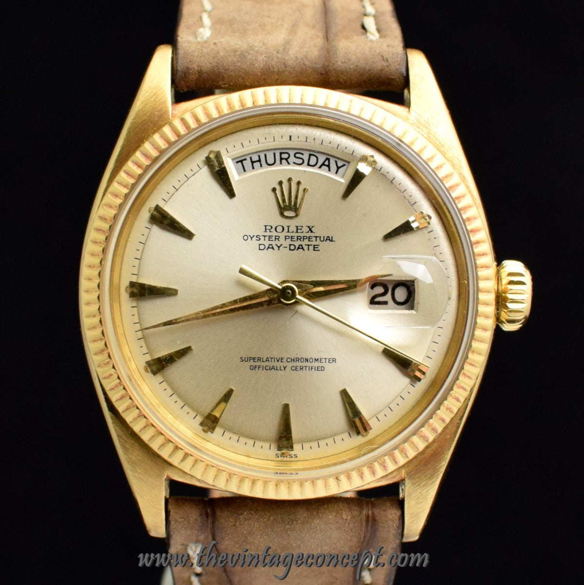 Rolex Day-Date 18K YG Silver Dial 6611B (SOLD)