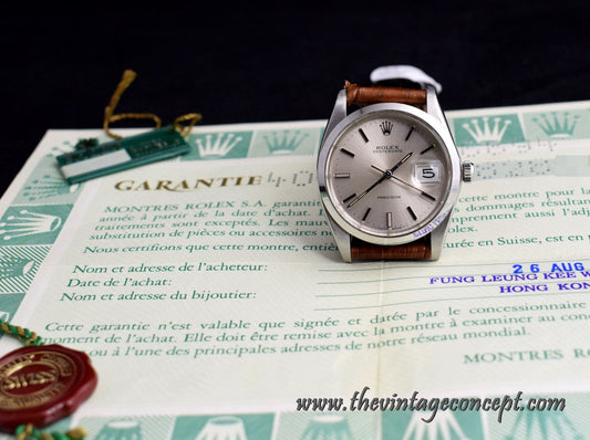 Rolex Oyster Date Silver Dial 6694 w/ Original Punched Paper & Tags (SOLD)