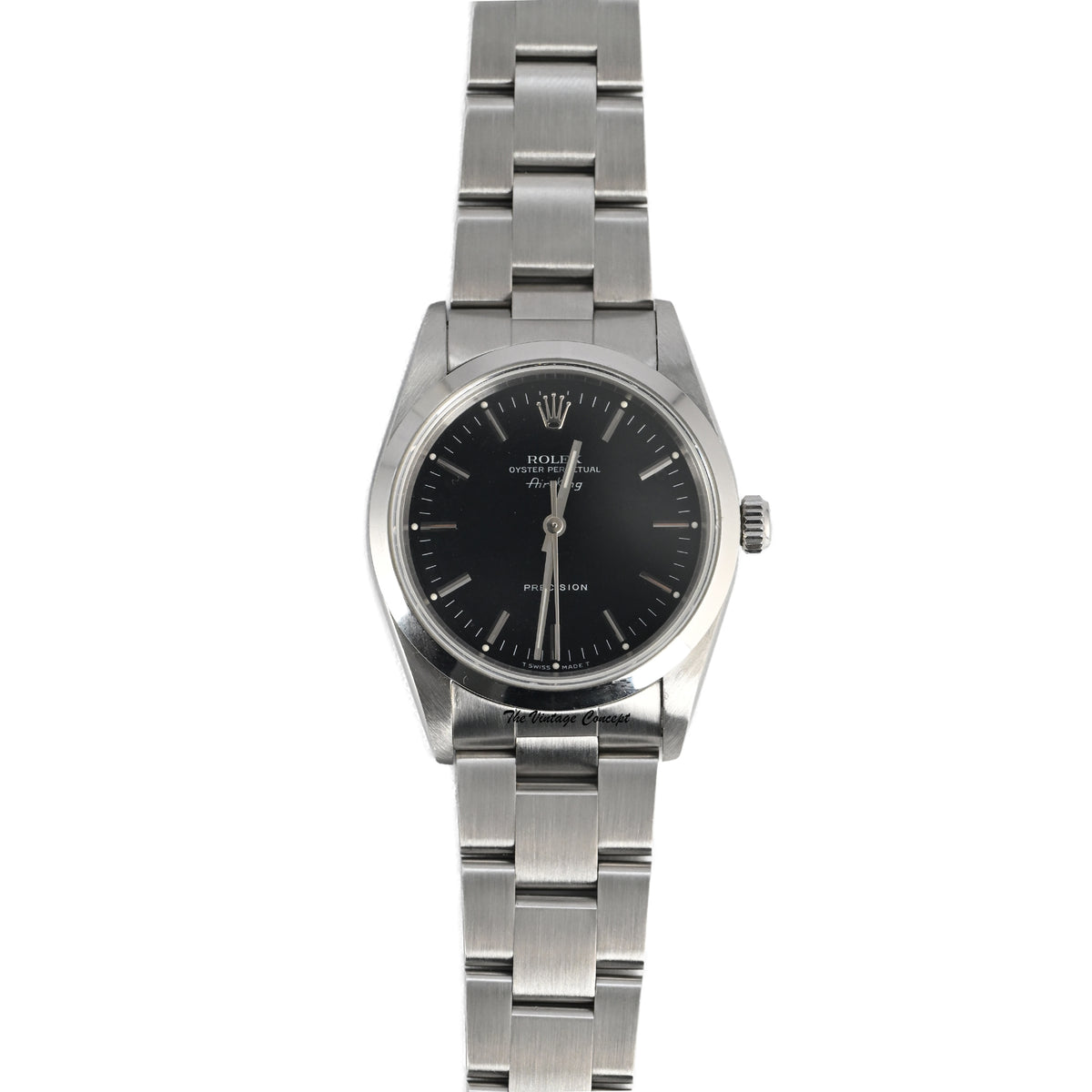 Rolex Air-King 14000 Stainless Steel Black Dial