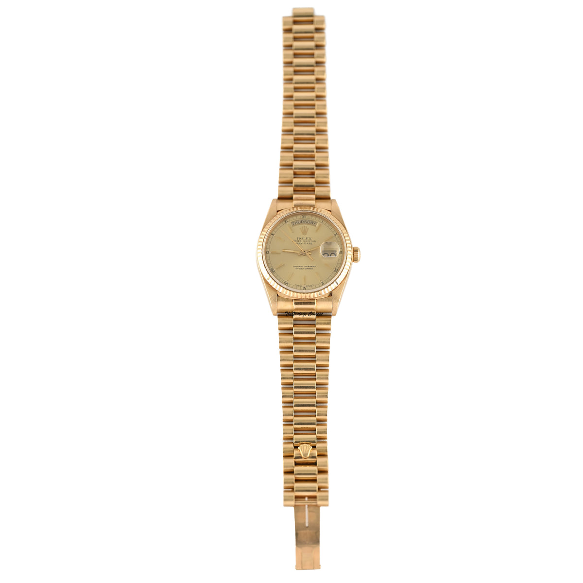 Rolex Day-Date 18038 18K Yellow Gold Champagne Dial