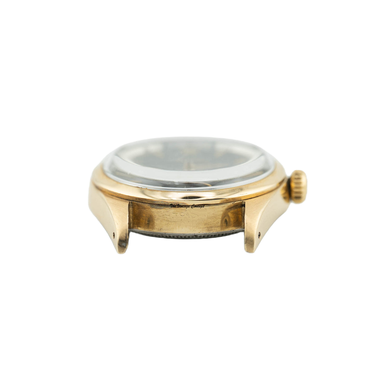 Rolex Oyster Perpetual 6634 Golden egg Black Gilt Dial