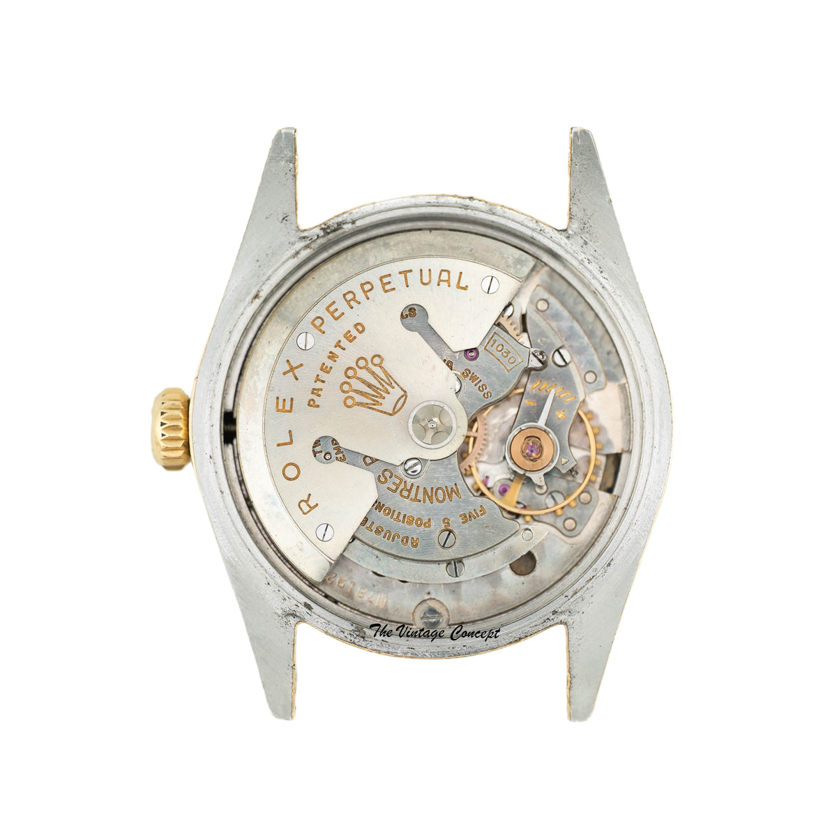 Rolex Oyster Perpetual 6634 Golden egg Black Gilt Dial