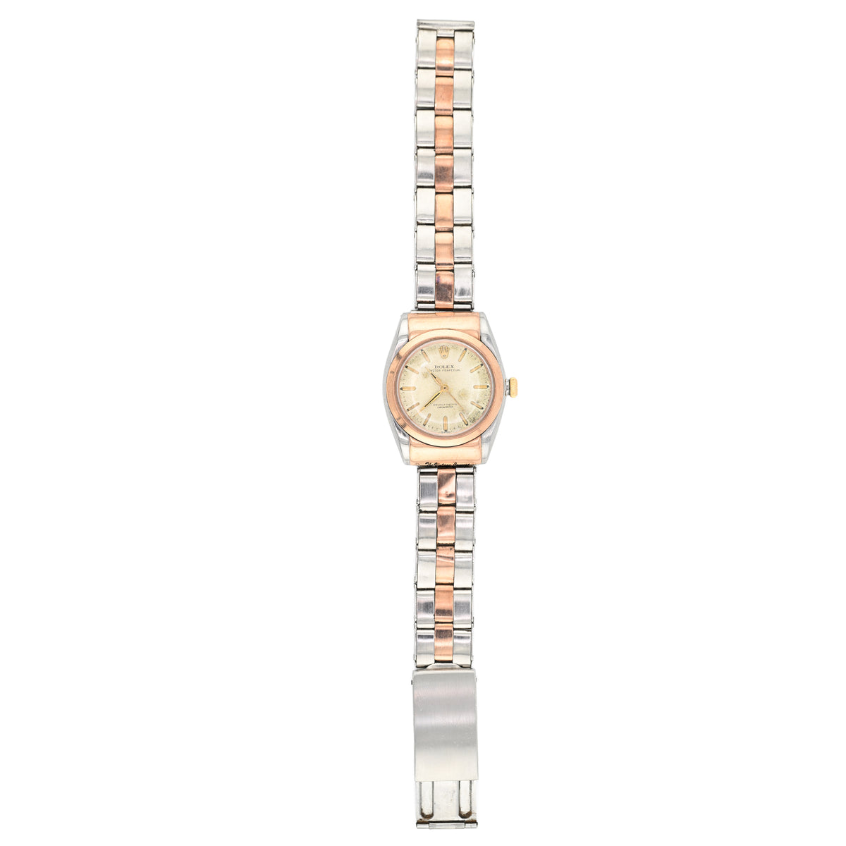 Rolex Oyster Perpetual Bubbleback Two-Tone Stainless Steel & Rose Gold Automatic Watch