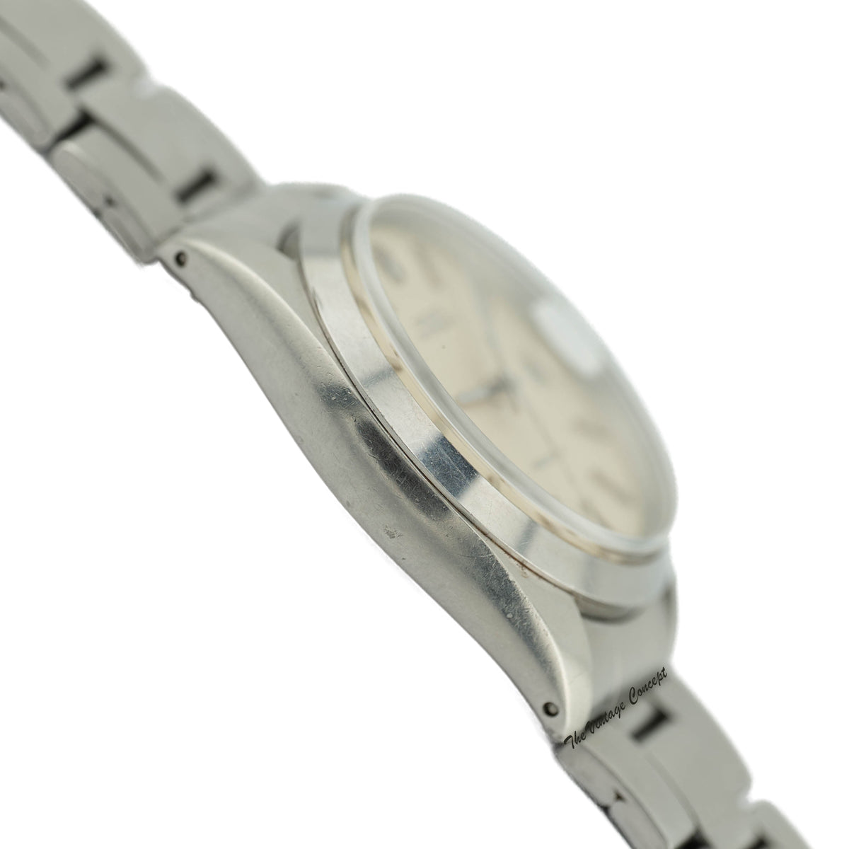 Rolex Oysterdate Precision 6694 Stainless Steel Silver Linen Dial w/ box & paper