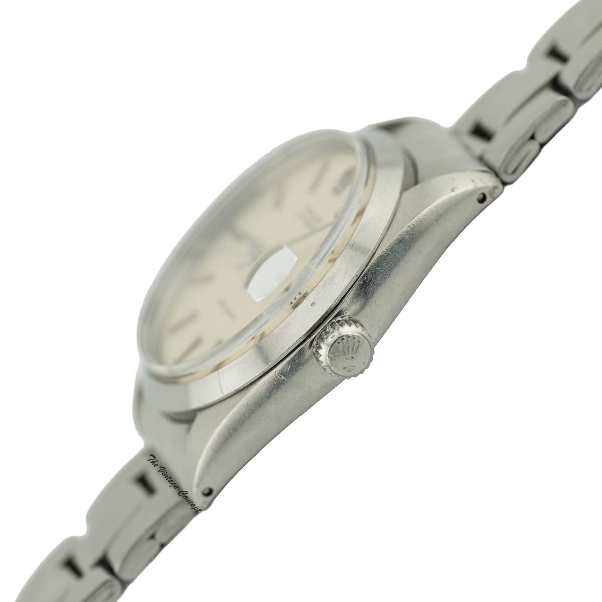 Rolex Oysterdate Precision 6694 Stainless Steel Silver Linen Dial w/ box & paper