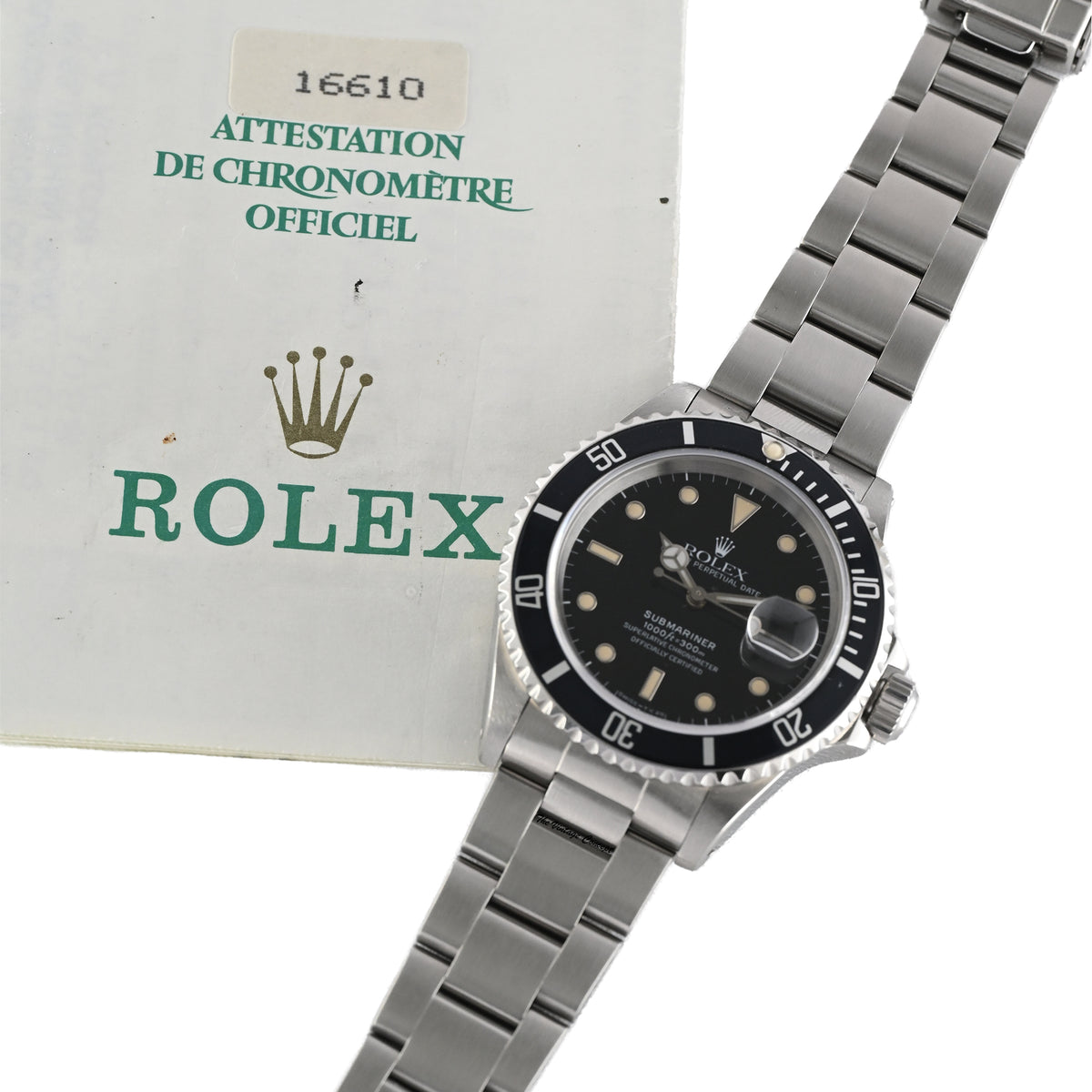 Rolex Submariner Date 16610 w/ paper