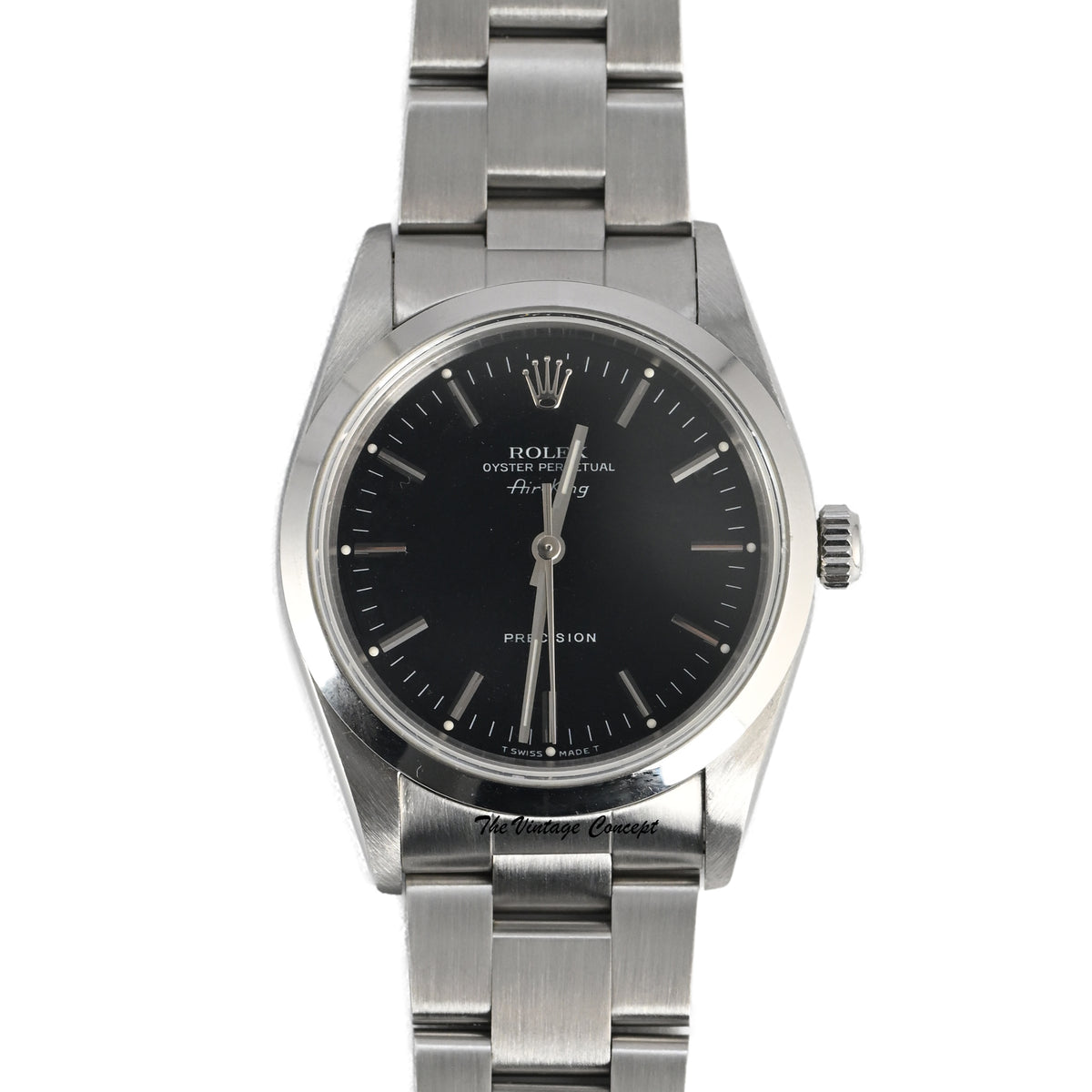 Rolex Air-King 14000 Stainless Steel Black Dial