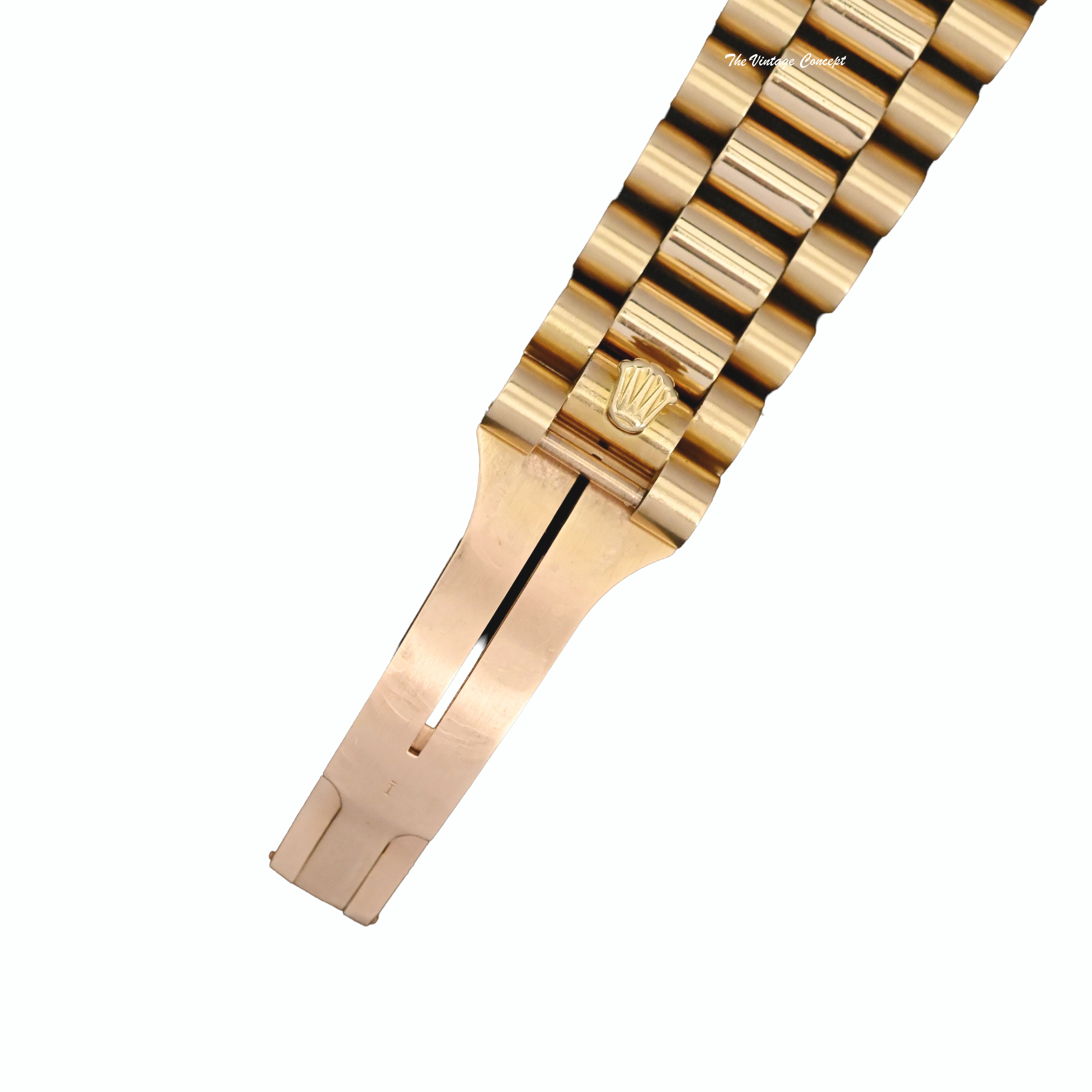 Rolex Day Date 18K Yellow Gold 18038 White Dial Roman Indexes