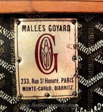 Goyard Vintage Wardrobe Initial "A.T.S" - The Vintage Concept