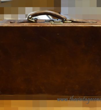 Vintage Leather Trunk Suit Case - The Vintage Concept