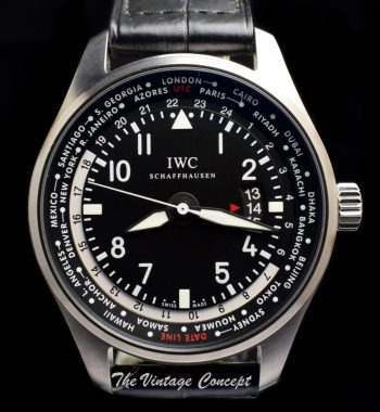 Unworn IWC IW326201 Pilot Black Dial Worldtime Watch (Full Set) (SOLD) - The Vintage Concept