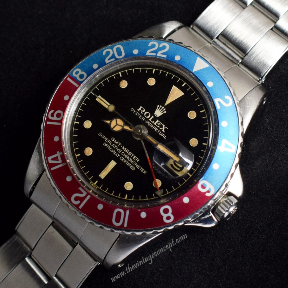 Rolex GMT Master Gilt Dial Chapter Ring 