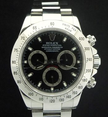 Rolex Daytona Stainless Steel Black Dial 116520 (SOLD) - The Vintage Concept