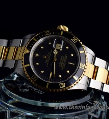 Rolex 2 tones SS/Gold Submariner Nipple dial 16803 (SOLD) - The Vintage Concept