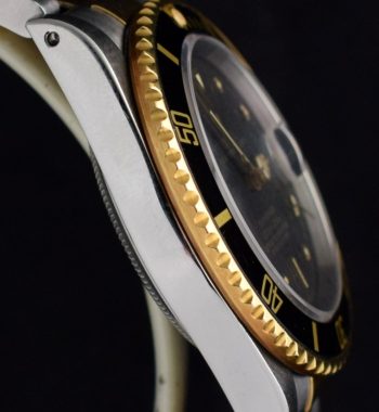 Rolex 2 tones SS/Gold Submariner Nipple dial 16803 (SOLD) - The Vintage Concept