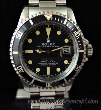 Rolex Submariner Single Red MK V 1680 w/ Box & Paper (SOLD) - The Vintage Concept