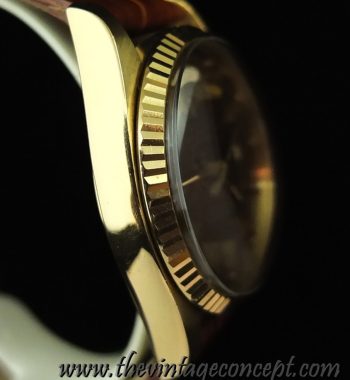 Rolex 18K YG Day Date 18K Yellow Gold Chocolate Brown Stella 1803 (SOLD) - The Vintage Concept